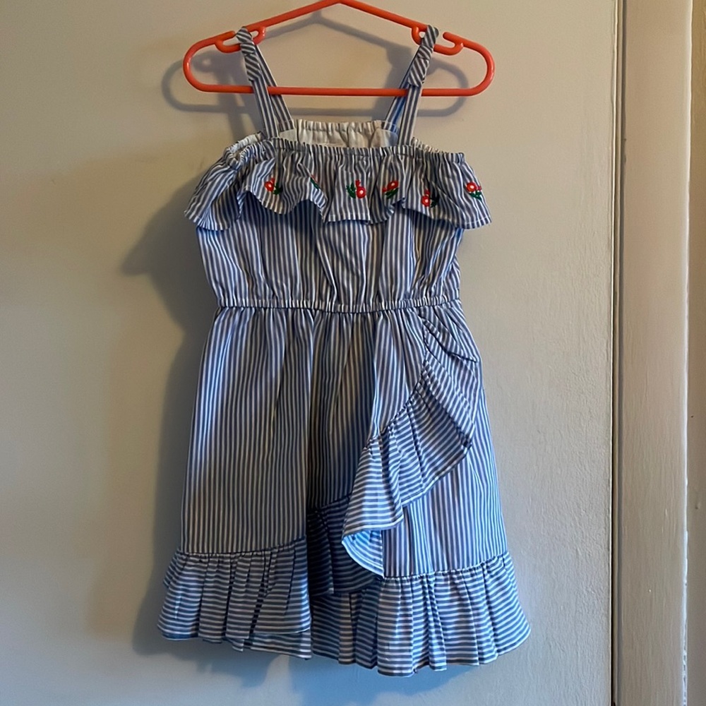 2t Janie and Jack dress with embroidered flowers and fully lined